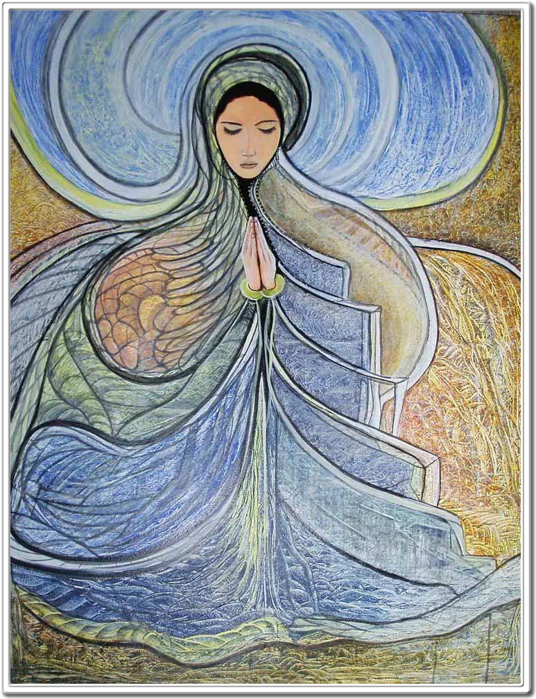 THE VIRGIN OF THE PATHS  by Dapacu